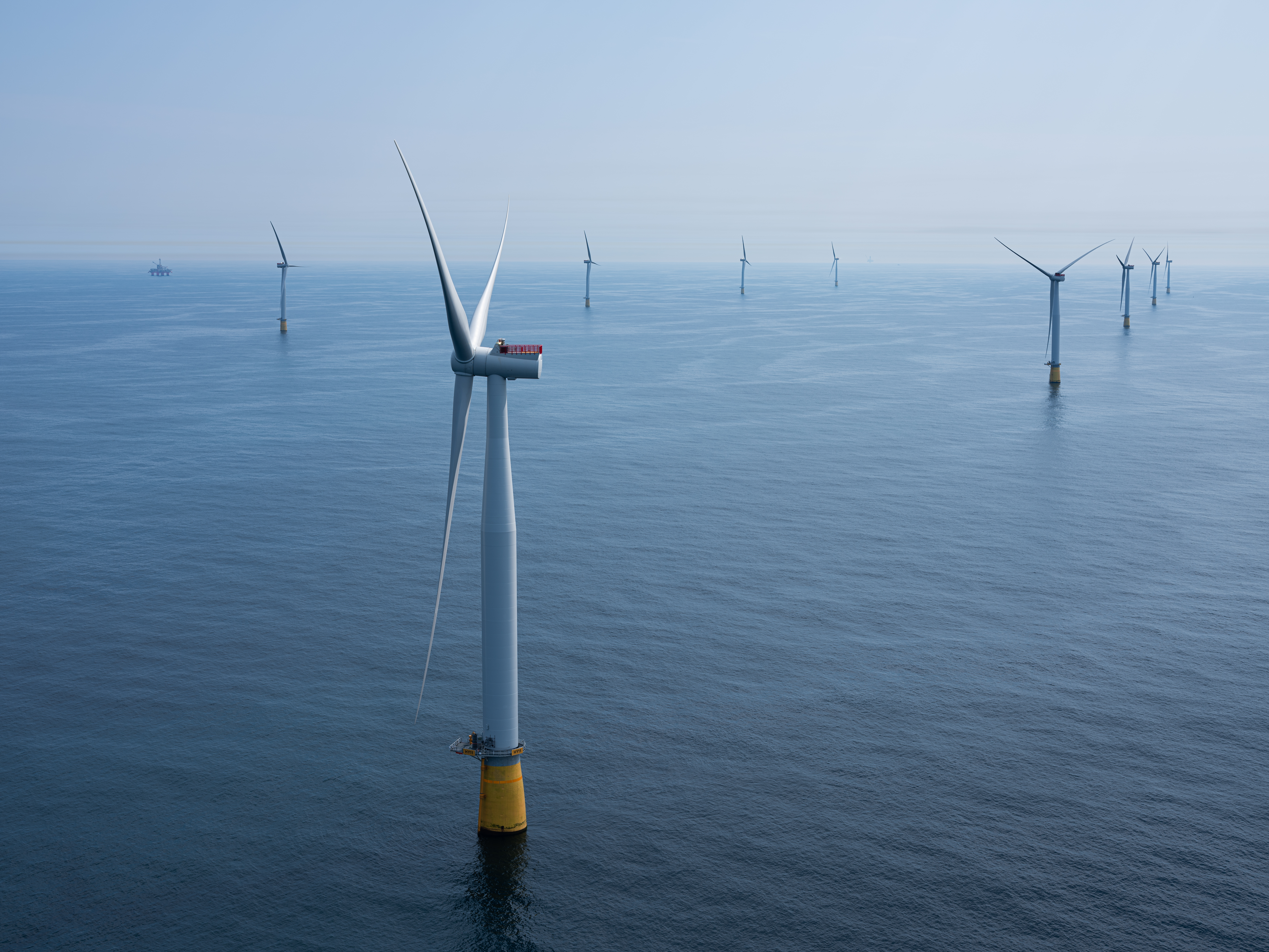 Bilde fra Hywind Tampen.
FOTO: OLE JØRGEN BRATLAND/EQUINOR
