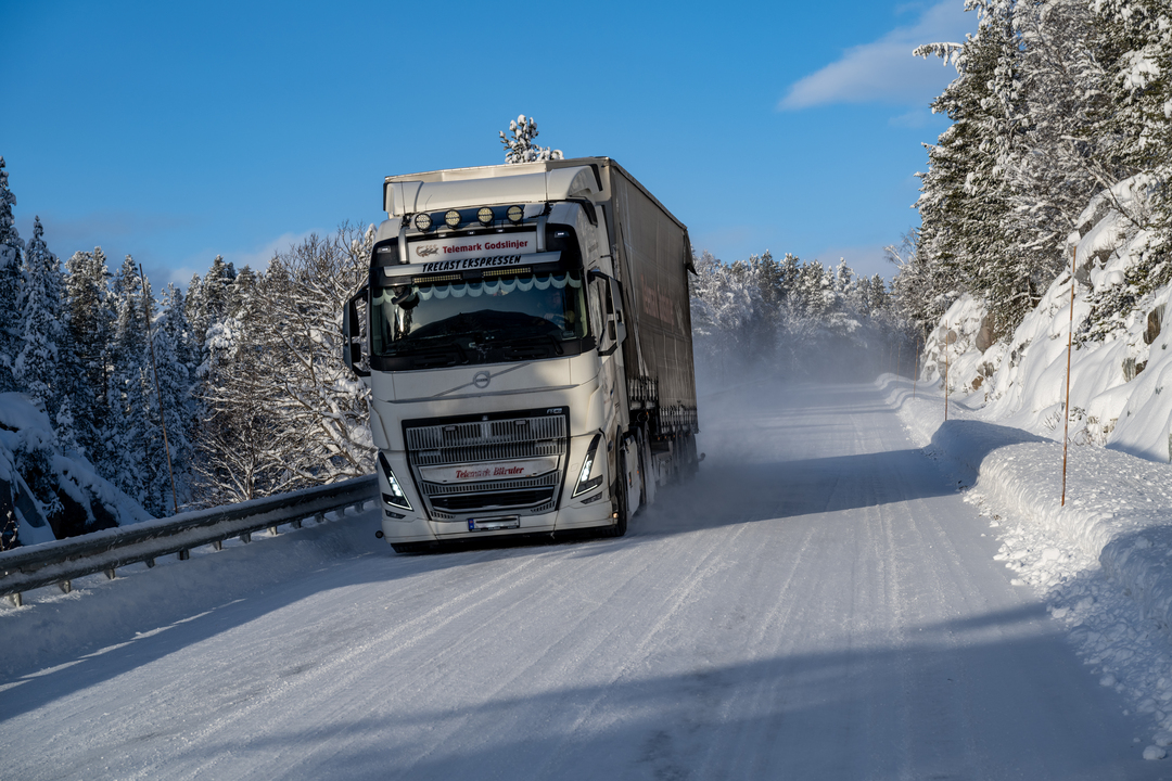 Vinterlig parti på E134 over Haukeli.
FOTO: Bård Asle Nordbø/Statens Vegvesen