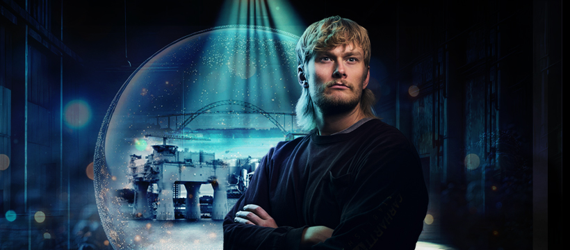 I podkasten Area 52 – Sannheten om Haugalandet søker Karsten Blomvik svar på regionens mange (mer eller mindre mystiske) hemmeligheter. Foto: Area52.no