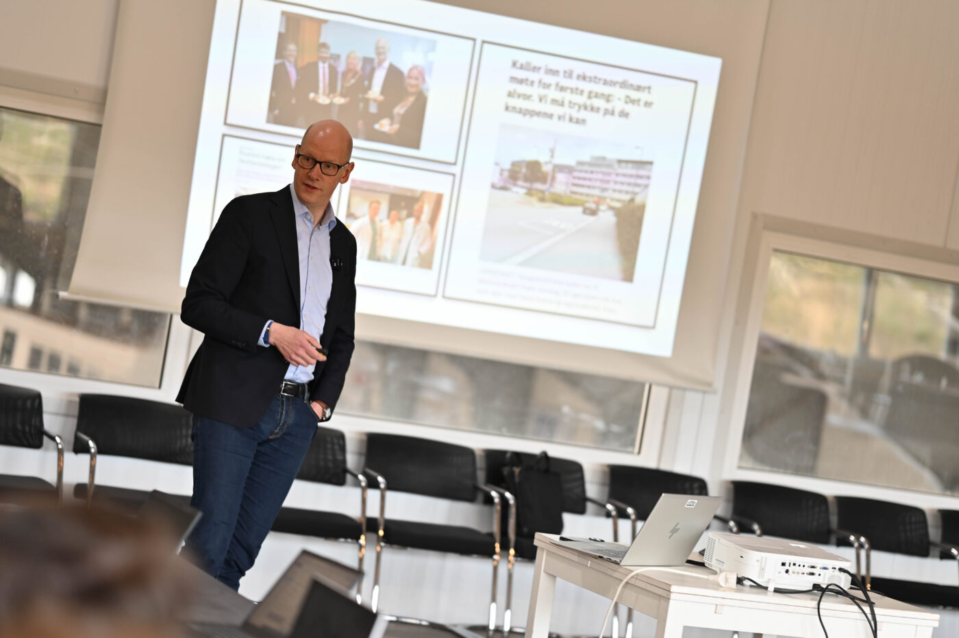 Administrerande direktør Anders Hovland orienterte om Vestlandslegen og kva satsinga kan bety for Haugalandet.