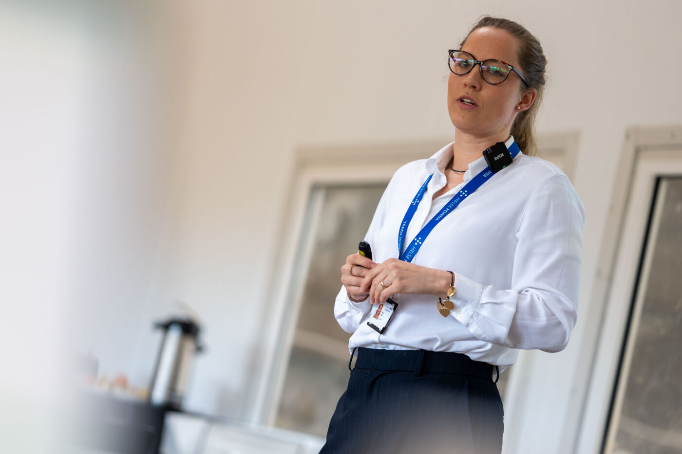 Prosjektleiar Katrin Wegner presenterte arbeidet med ny utviklingsplan for Helse Fonna.