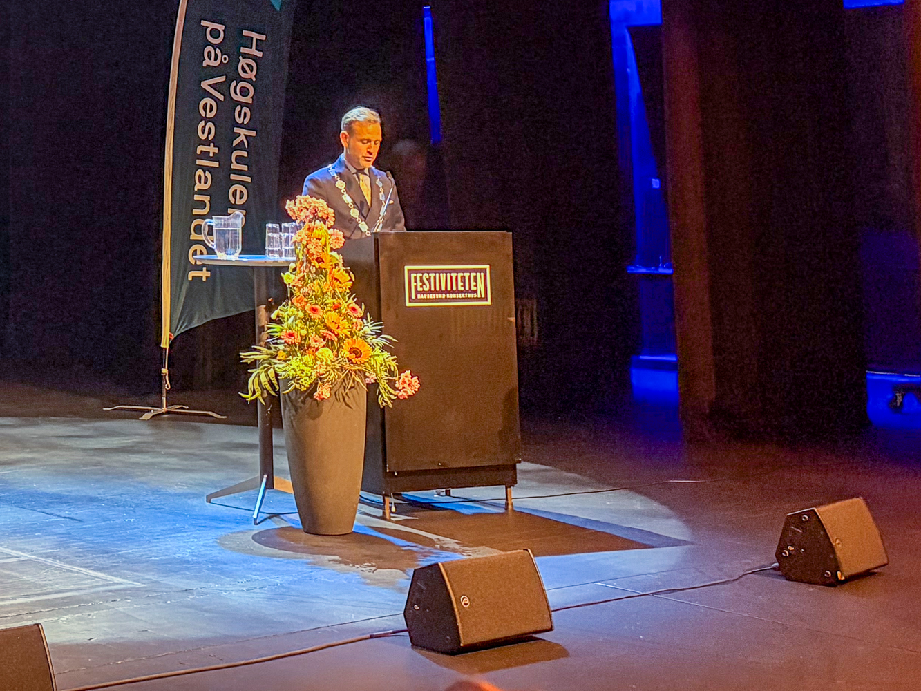 Haugesund-ordfører Nils Kontrad Bue hilste studentene velkommen.
Foto: Ingvild Haugen/Haugaland Vekst